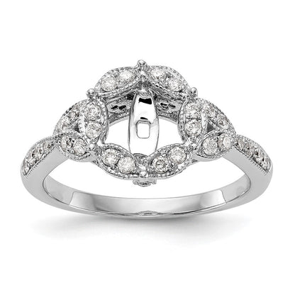 14KW Verlobungsring mit Krappenfassung, simuliertem Diamant im Rundschliff und Halo