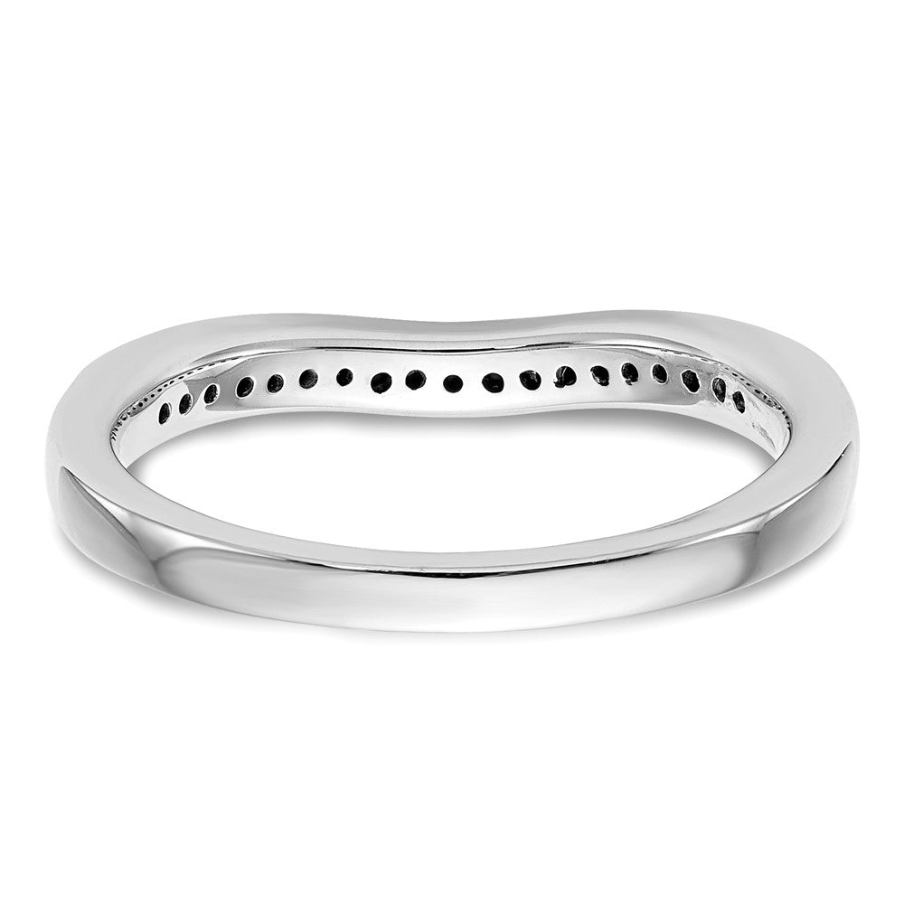14K Weißgold Ehering mit natürlichen Diamanten