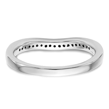 14K Weißgold Ehering mit natürlichen Diamanten