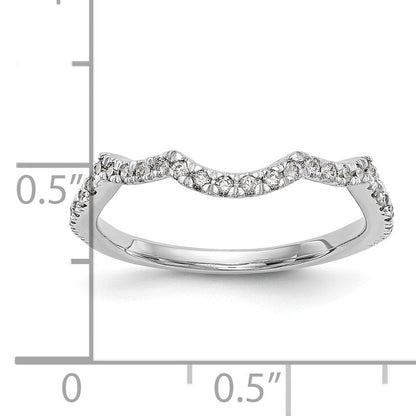 14K Weißgold Ehering mit natürlichen Diamanten