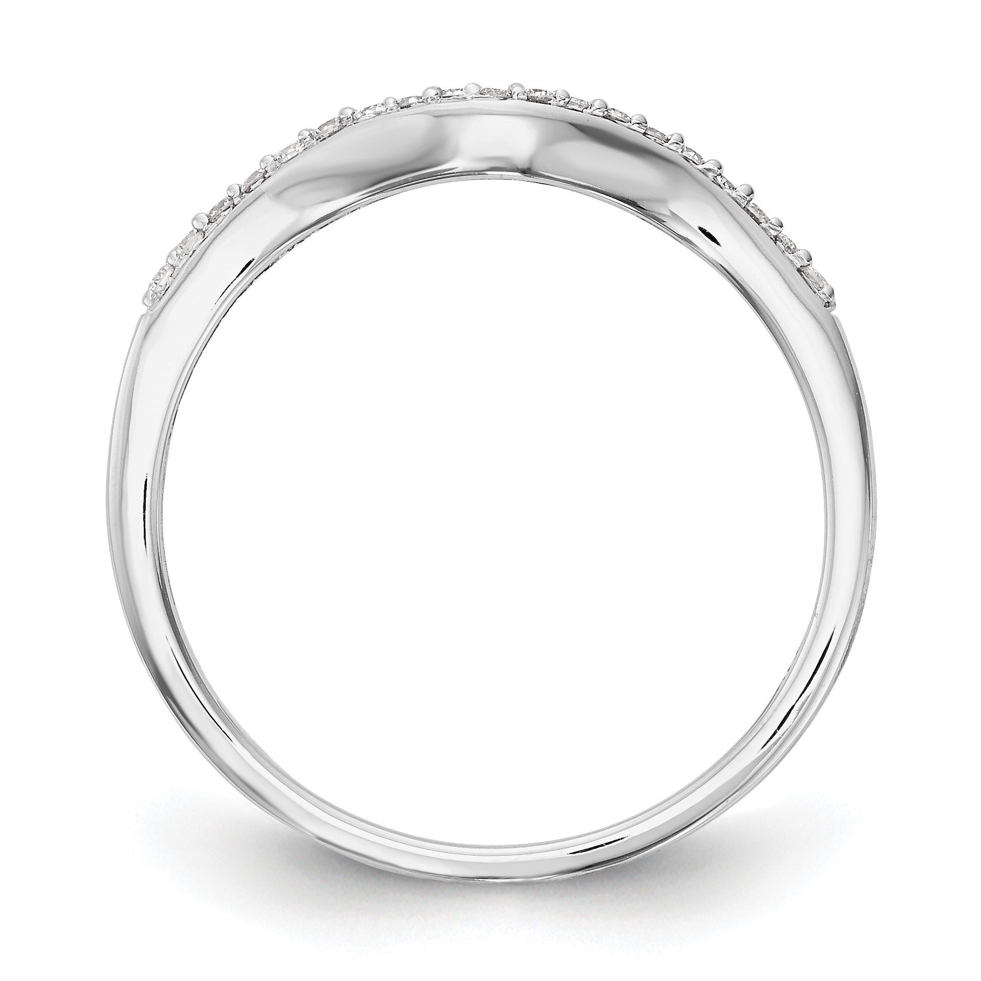 14K Weißgold Komplett-Ehering mit 0,1 ct. laborgezüchtetem Diamant VS/SI+ G+