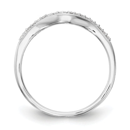 14K Weißgold Komplett-Ehering mit 0,1 ct. laborgezüchtetem Diamant VS/SI+ G+