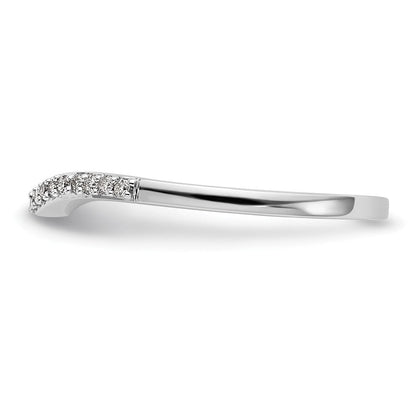 14K Weißgold Komplett-Ehering mit 0,1 ct. laborgezüchtetem Diamant VS/SI+ G+
