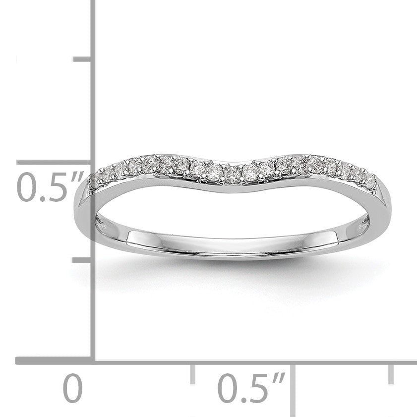 14K Weißgold Komplett-Ehering mit 0,1 ct. laborgezüchtetem Diamant VS/SI+ G+