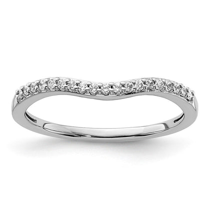 14K Weißgold Komplett-Ehering mit 0,1 ct. laborgezüchtetem Diamant VS/SI+ G+