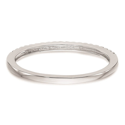 14K Weißgold Trauring mit natürlichen Diamanten