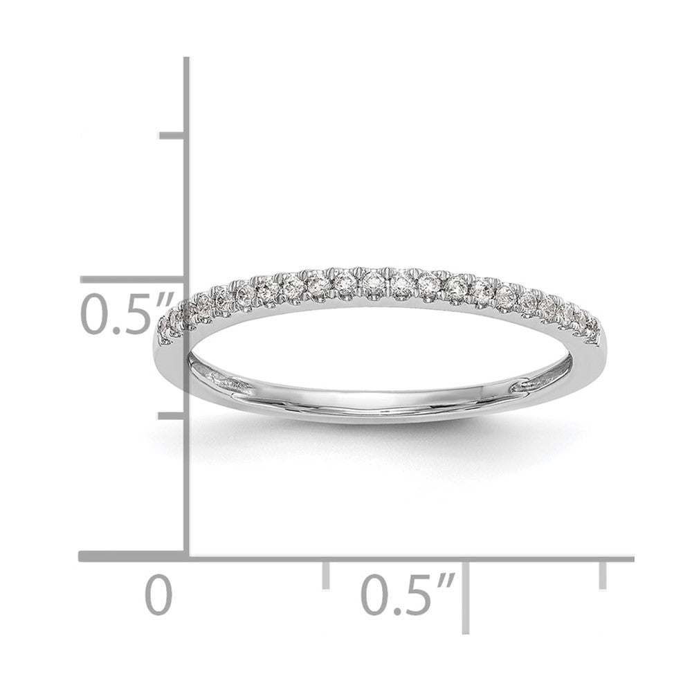14K Weißgold Trauring mit natürlichen Diamanten