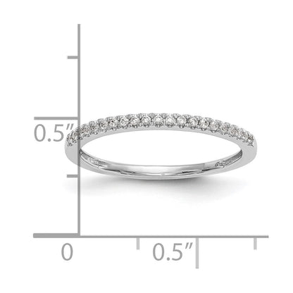 14K Weißgold Trauring mit natürlichen Diamanten