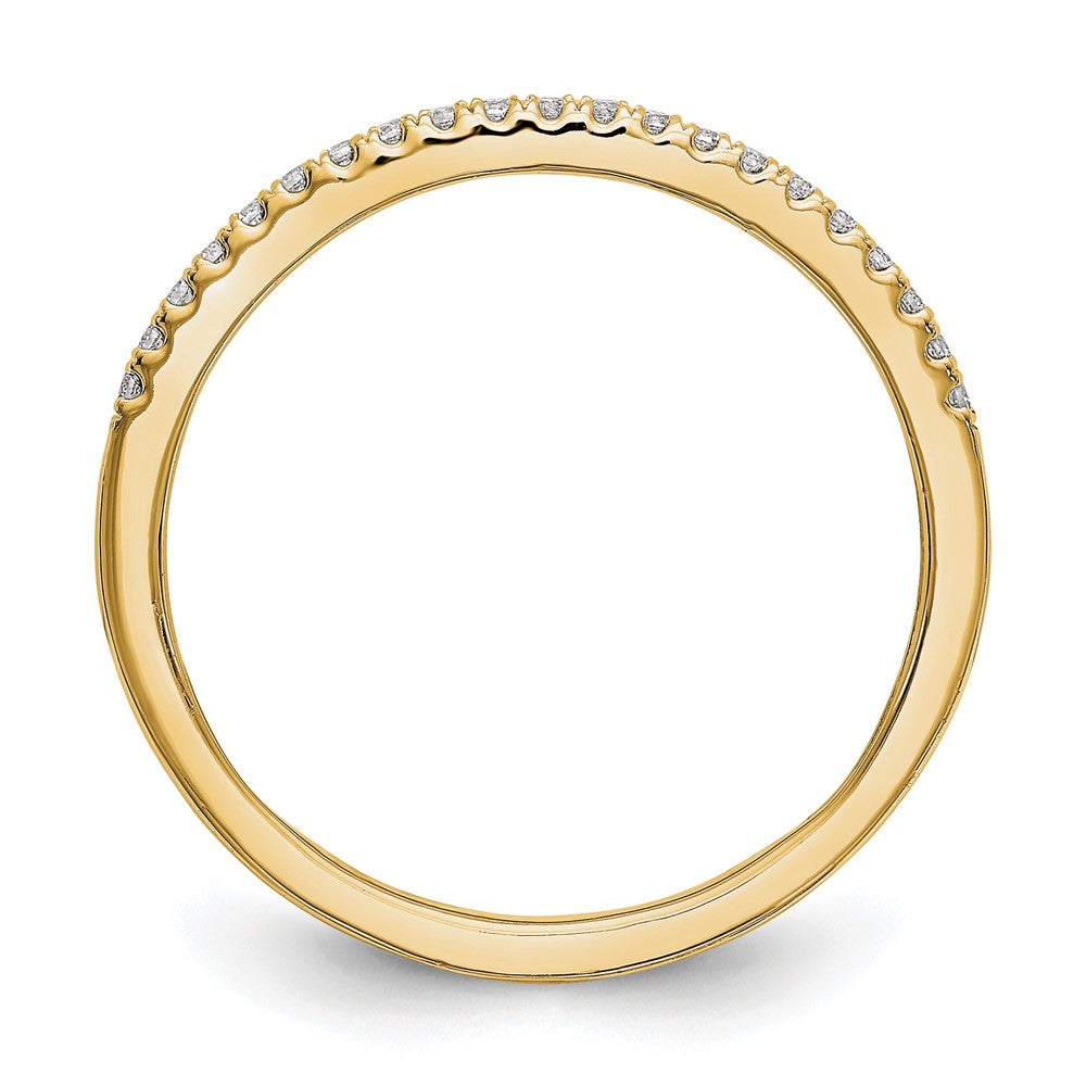 14K Gelbgold Diamant Ehering