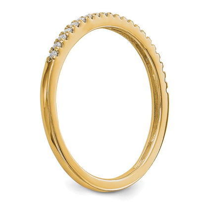 14K Gelbgold Diamant Ehering