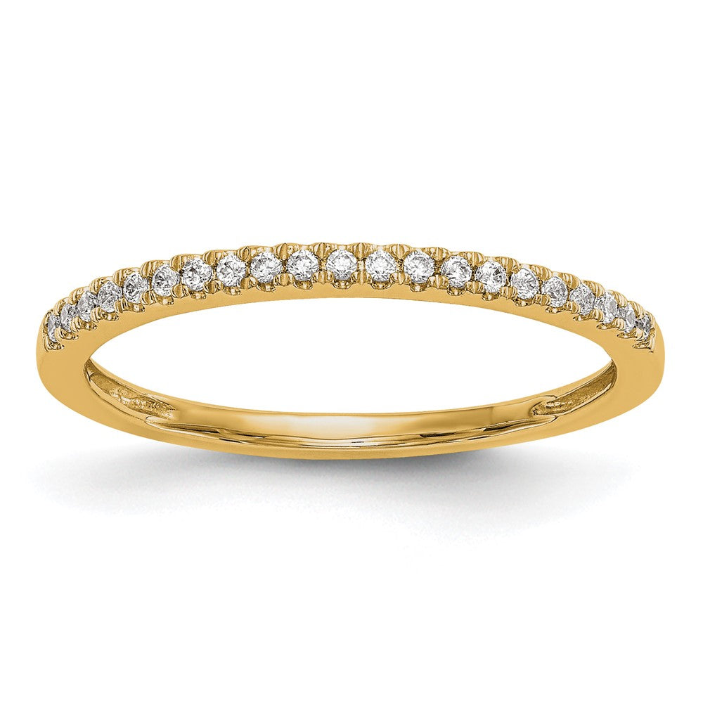 14K Gelbgold Diamant Ehering