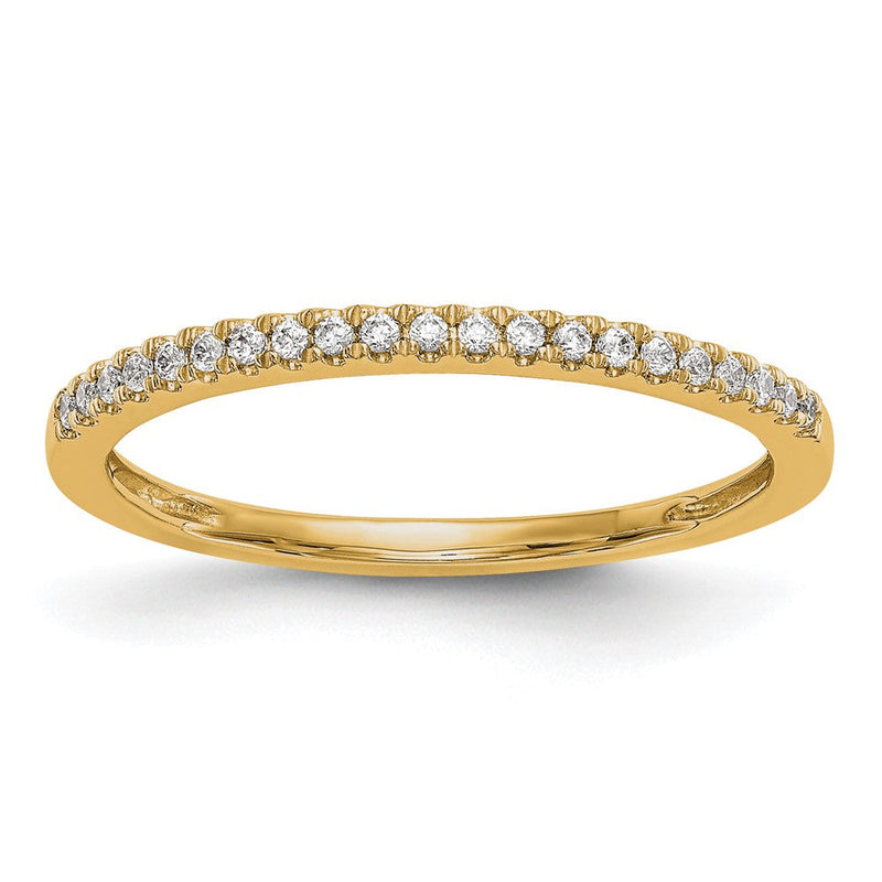 14K Gelbgold Diamant Ehering
