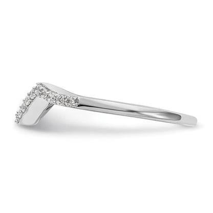 14K Weißgold Ehering mit natürlichen Diamanten