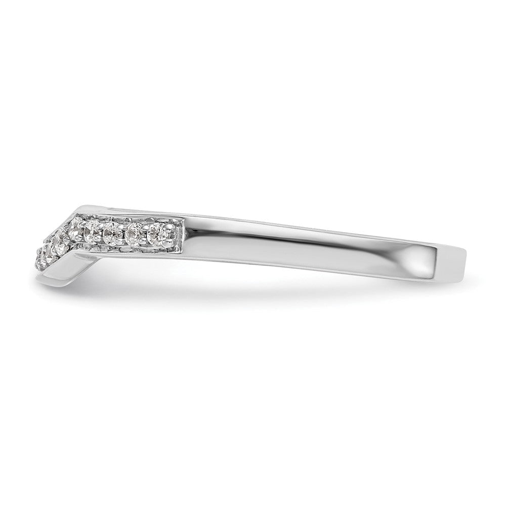 14K Weißgold Ehering mit natürlichen Diamanten