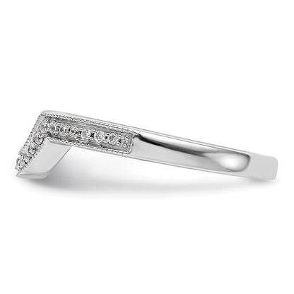 14K Weißgold Ehering mit natürlichen Diamanten
