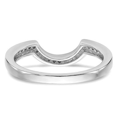 14K Weißgold Ehering mit natürlichen Diamanten
