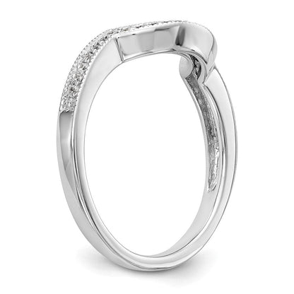 14K Weißgold Ehering mit natürlichen Diamanten