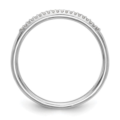 14K Weißgold Ehering mit natürlichen Diamanten