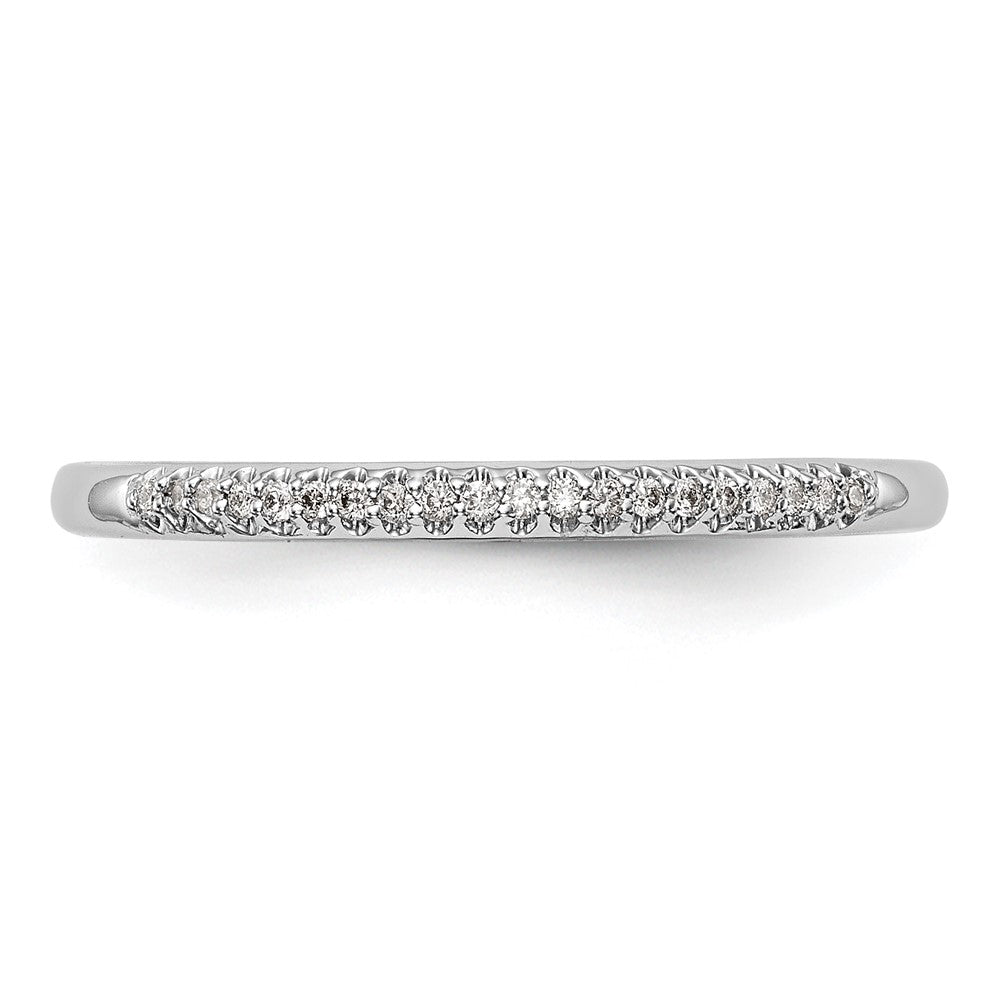 14K Weißgold Ehering mit natürlichen Diamanten