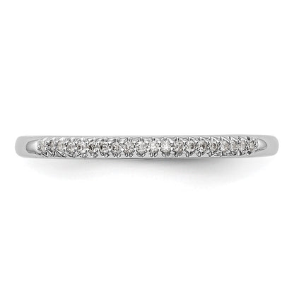 14K Weißgold Ehering mit natürlichen Diamanten