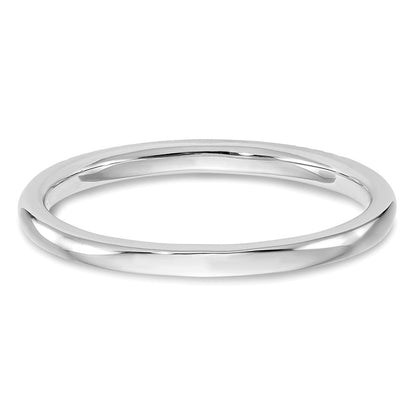 14K Weißgold Ehering mit natürlichen Diamanten