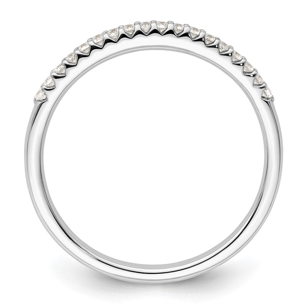 Ehering aus 14K Weißgold mit natürlichen Diamanten