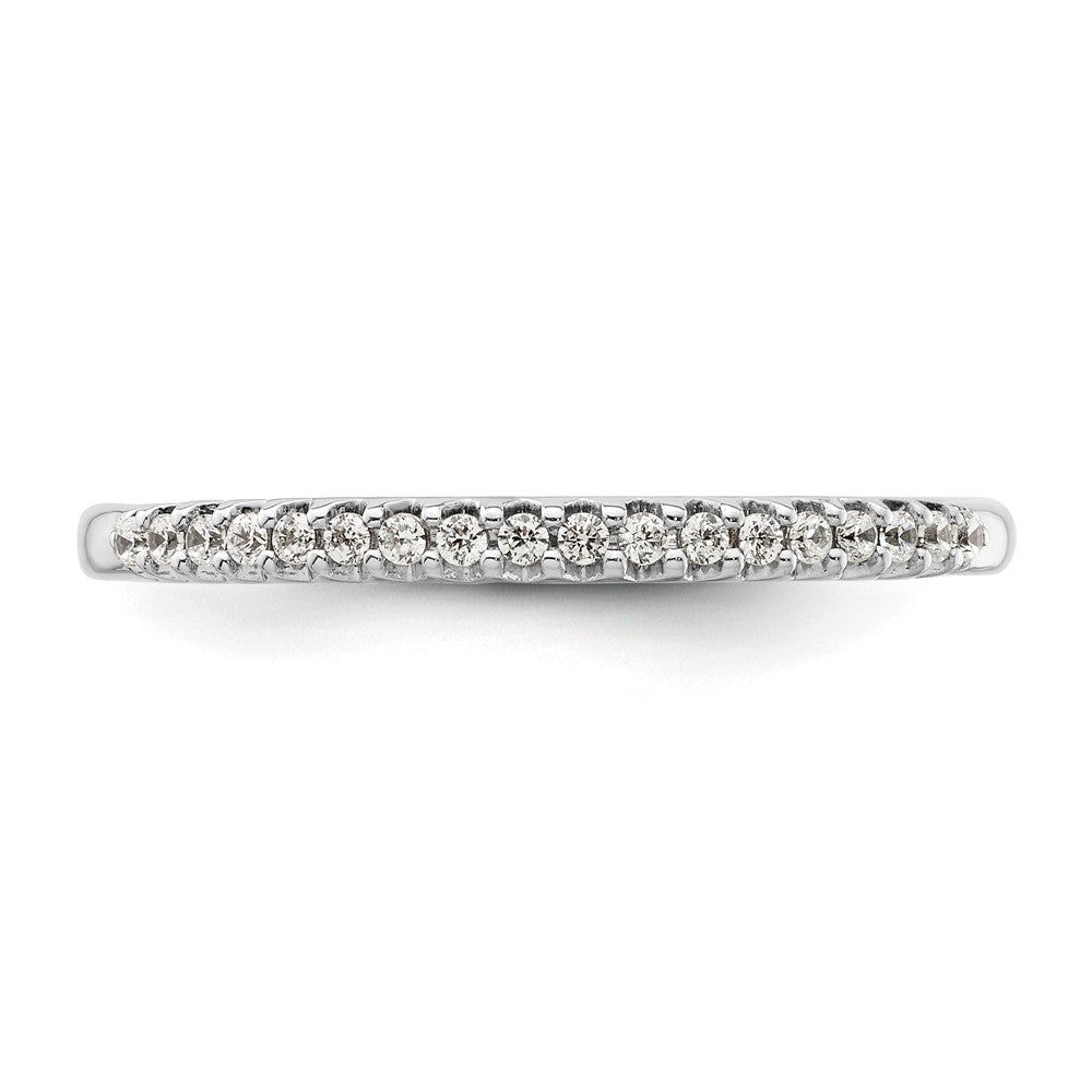 Ehering aus 14K Weißgold mit natürlichen Diamanten