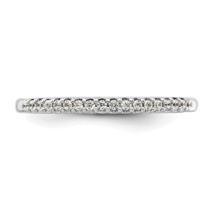 Ehering aus 14K Weißgold mit natürlichen Diamanten