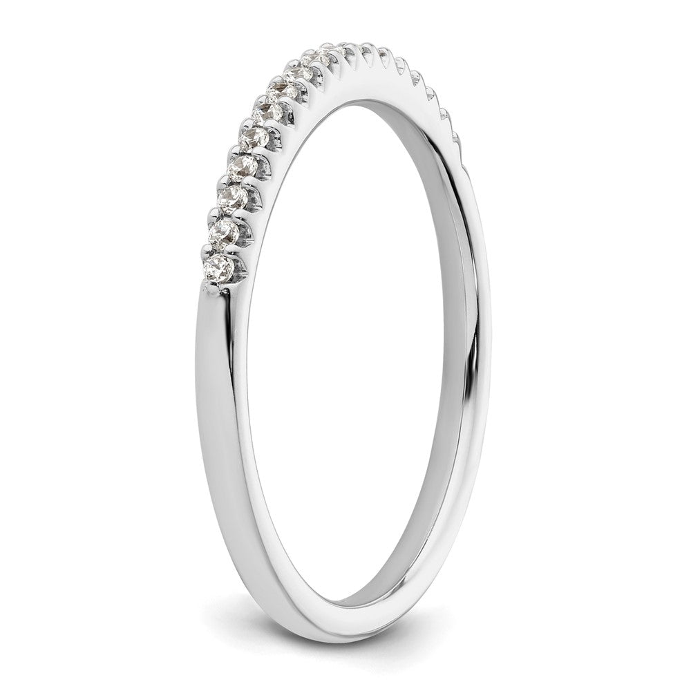 Ehering aus 14K Weißgold mit natürlichen Diamanten