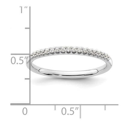 Ehering aus 14K Weißgold mit natürlichen Diamanten