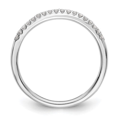 14K Weißgold Ehering mit natürlichen Diamanten