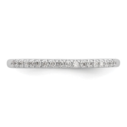 14K Weißgold Ehering mit natürlichen Diamanten