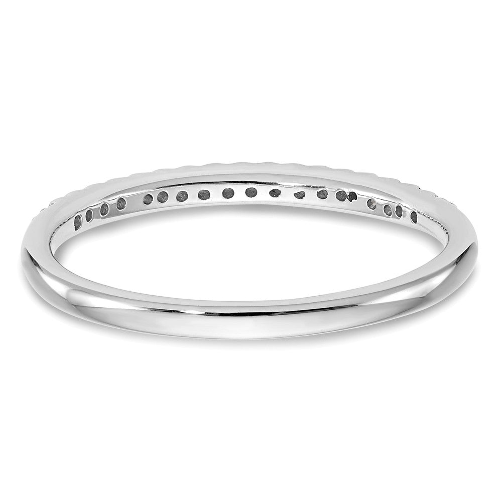 14K Weißgold Ehering mit natürlichen Diamanten