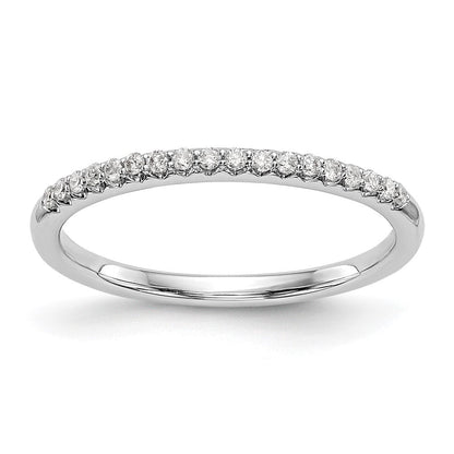 14K Weißgold Ehering mit natürlichen Diamanten