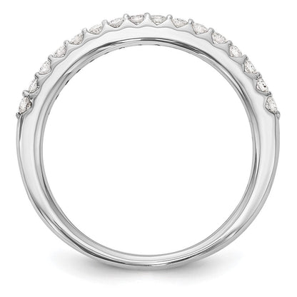 Trauring aus 14K Weißgold mit natürlichen Diamanten