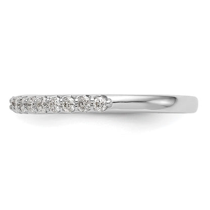 Trauring aus 14K Weißgold mit natürlichen Diamanten