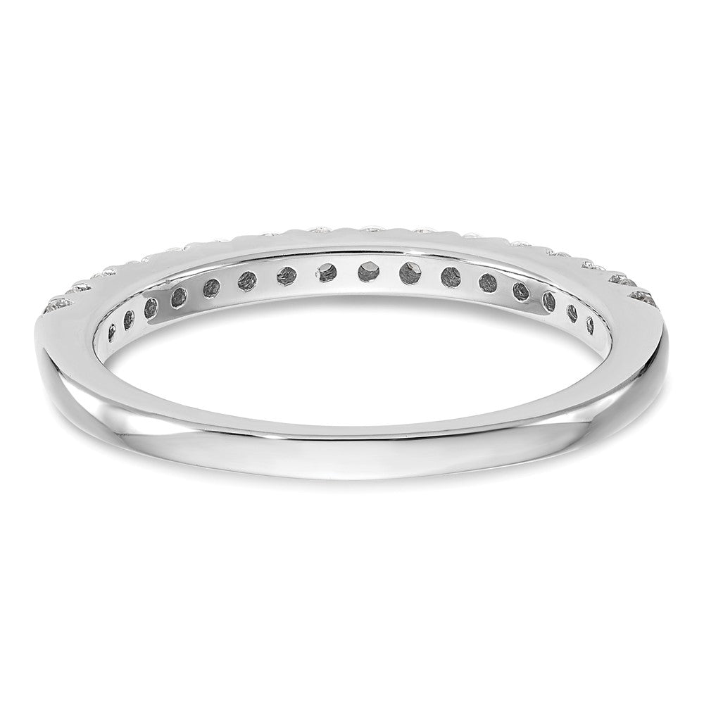 Trauring aus 14K Weißgold mit natürlichen Diamanten