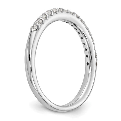 Trauring aus 14K Weißgold mit natürlichen Diamanten
