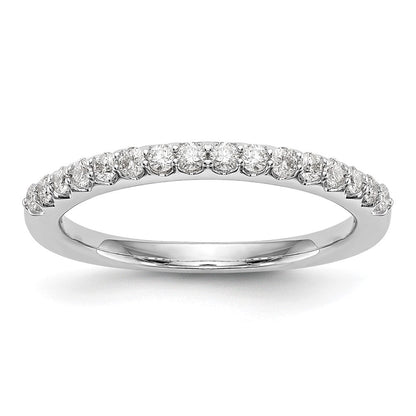 Trauring aus 14K Weißgold mit natürlichen Diamanten