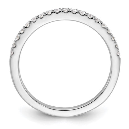 14K Weißgold Ehering mit natürlichen Diamanten