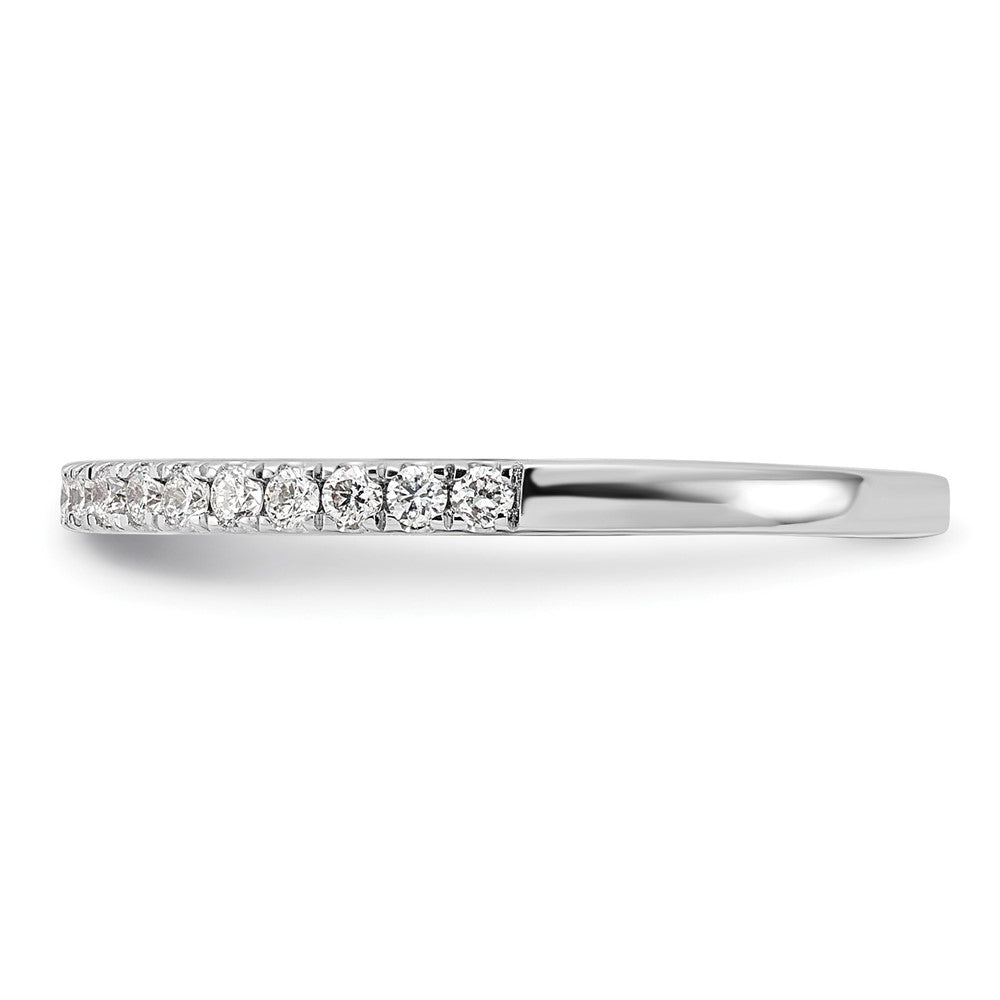 14K Weißgold Eherings-Ring mit 0,2 ct. laborgezüchteten Diamanten, VS/SI+ G+