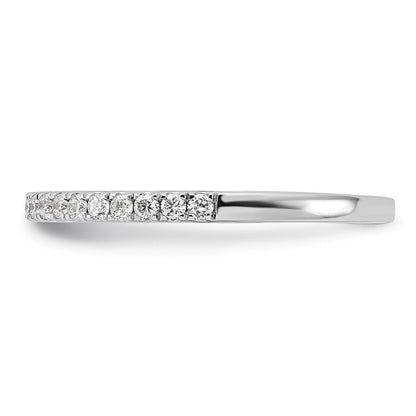 14K Weißgold Ehering mit natürlichen Diamanten