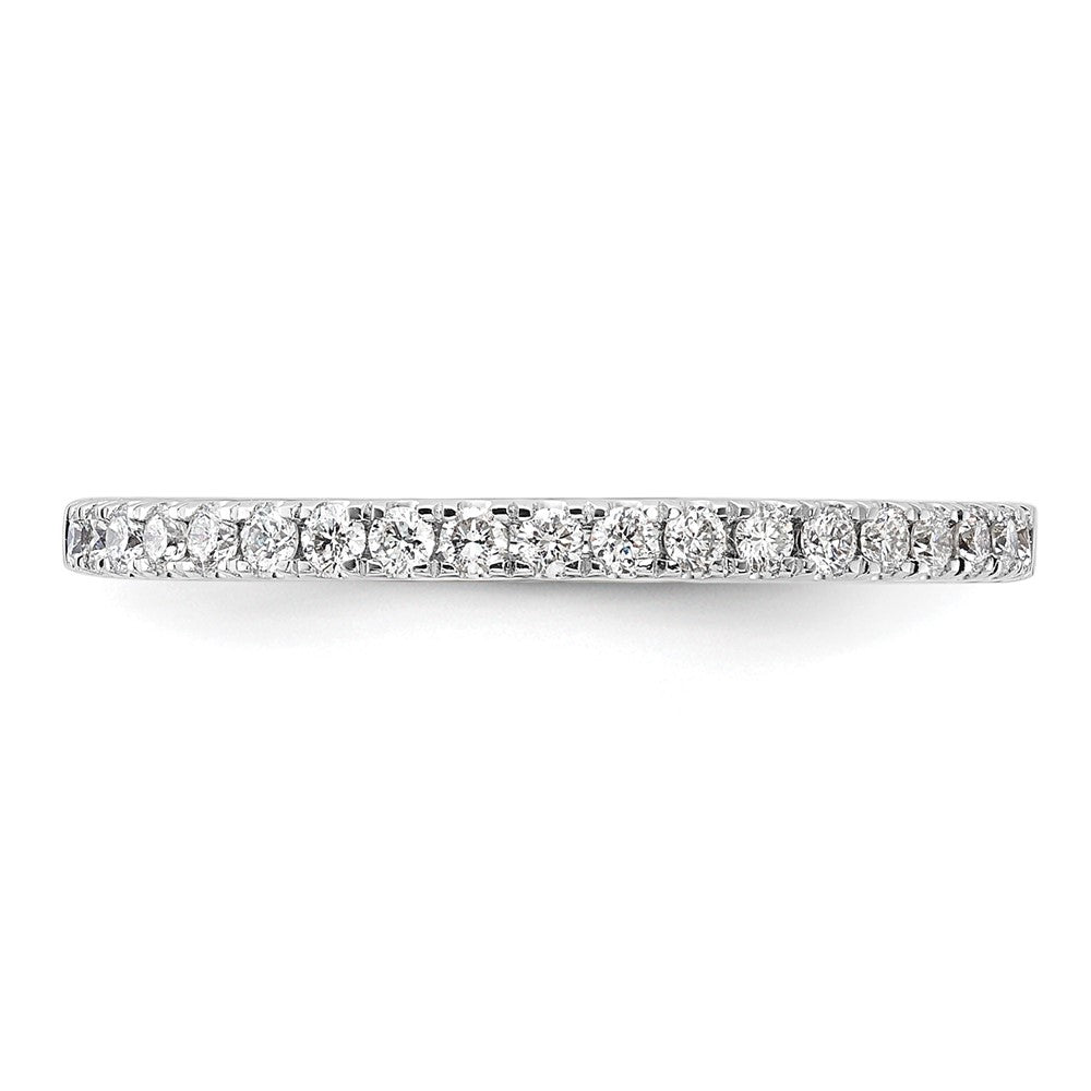 14K Weißgold Eherings-Ring mit 0,2 ct. laborgezüchteten Diamanten, VS/SI+ G+