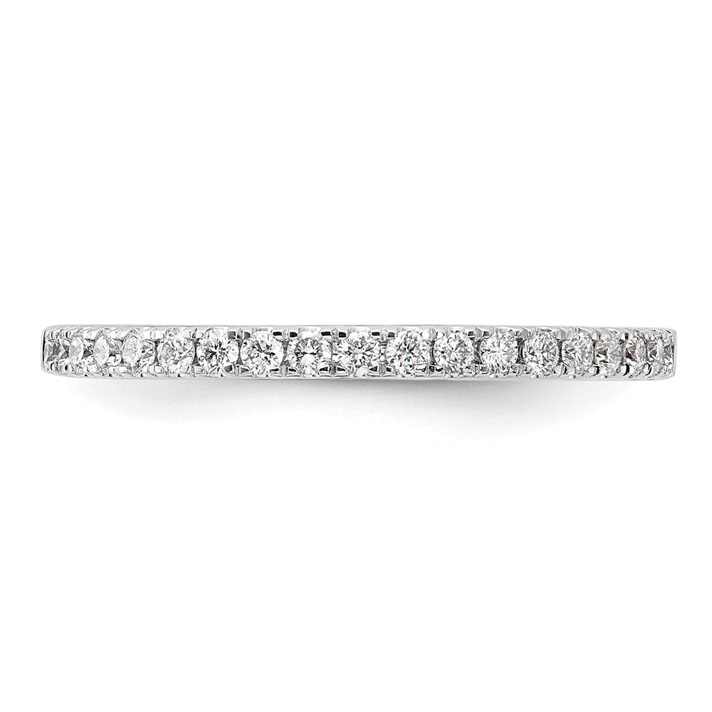14K Weißgold Ehering mit natürlichen Diamanten