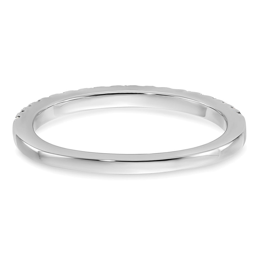 14K Weißgold Eherings-Ring mit 0,2 ct. laborgezüchteten Diamanten, VS/SI+ G+