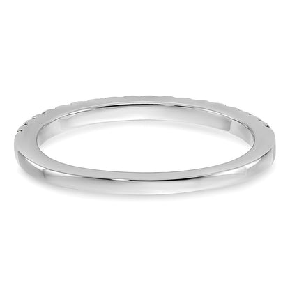 14K Weißgold Ehering mit natürlichen Diamanten