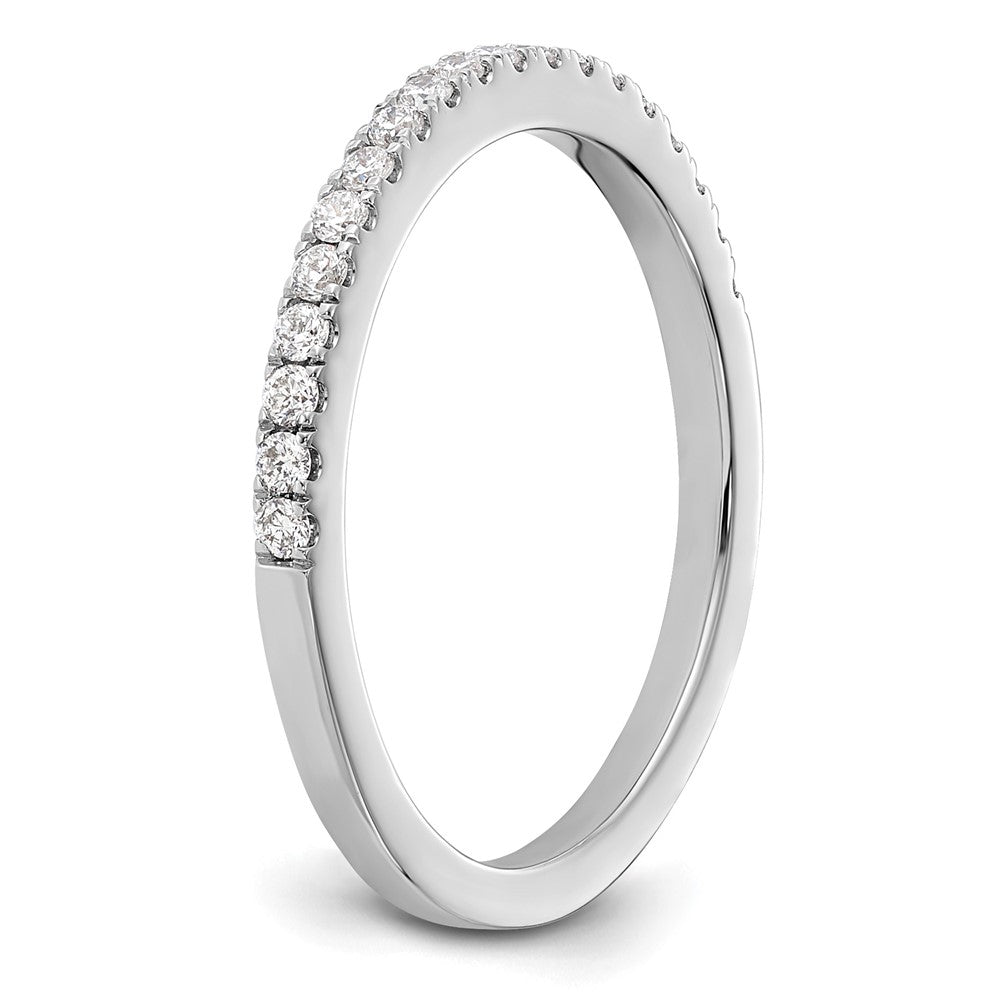 14K Weißgold Eherings-Ring mit 0,2 ct. laborgezüchteten Diamanten, VS/SI+ G+