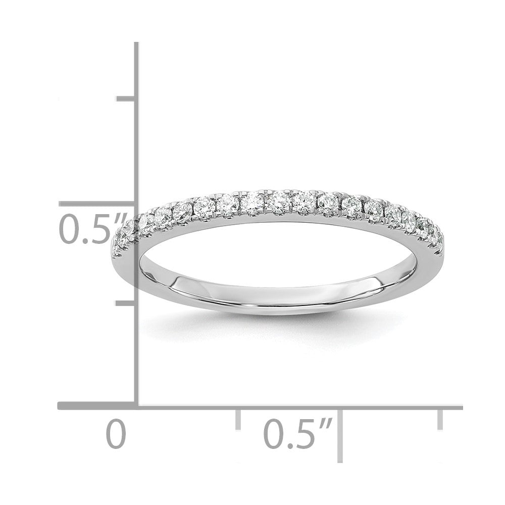 14K Weißgold Eherings-Ring mit 0,2 ct. laborgezüchteten Diamanten, VS/SI+ G+