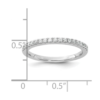 14K Weißgold Eherings-Ring mit 0,2 ct. laborgezüchteten Diamanten, VS/SI+ G+