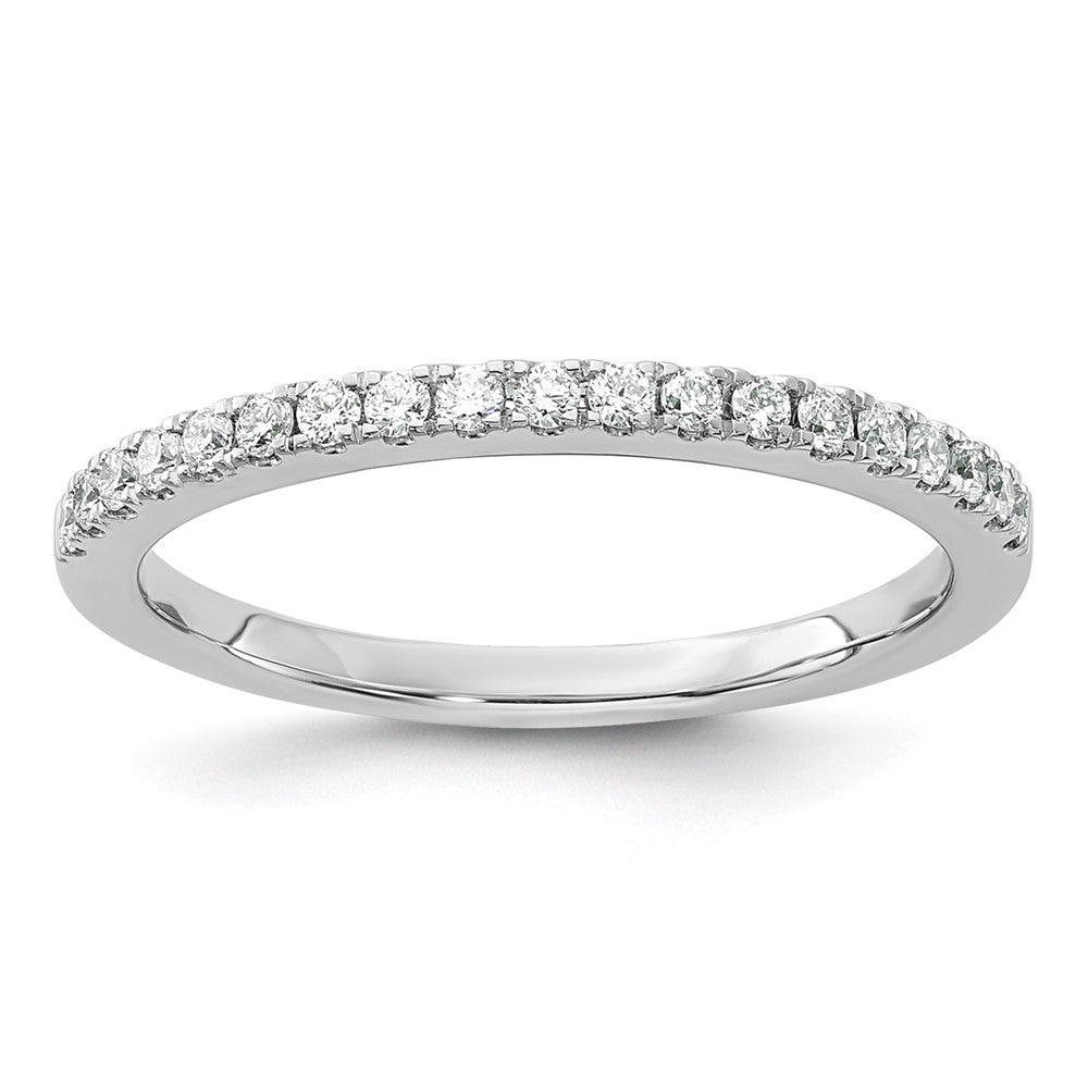 14K Weißgold Eherings-Ring mit 0,2 ct. laborgezüchteten Diamanten, VS/SI+ G+
